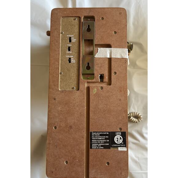 Vintage Thomas Collector’s Edition 1927 Wooden Wall Phone Model PP-9 Untested - Picture 4 of 16